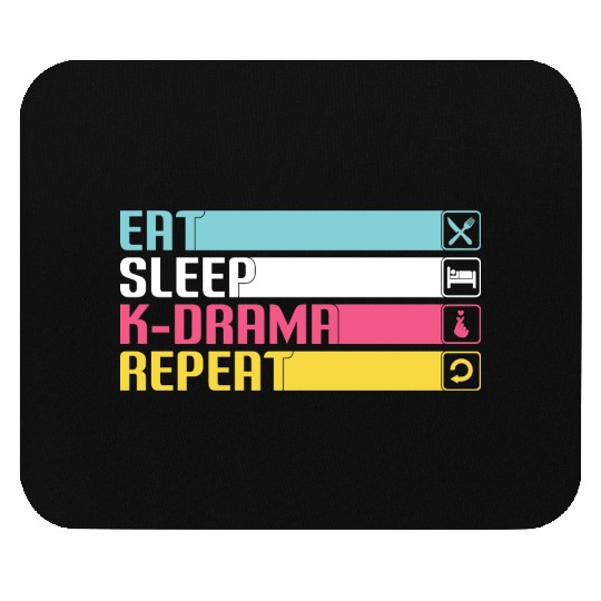 eat sleep kpop, k pop music, korean pop music Mouse Pads