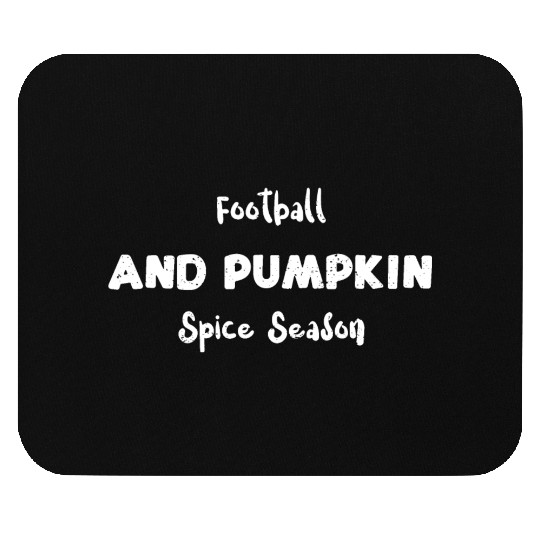 Football And Pumpkin Spice Season Mouse Pads
