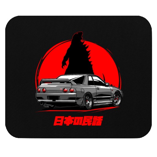 Nissan GTR 32 Grey Back Mouse Pads