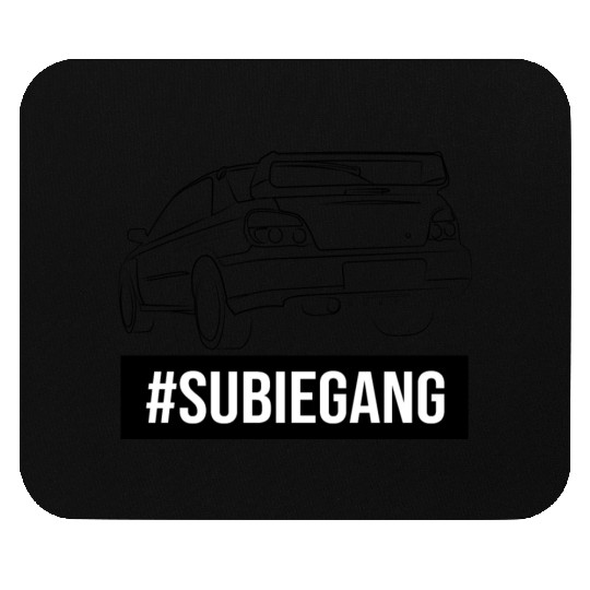 Subie Gang Impreza jdm lover classic japanese car Mouse Pads