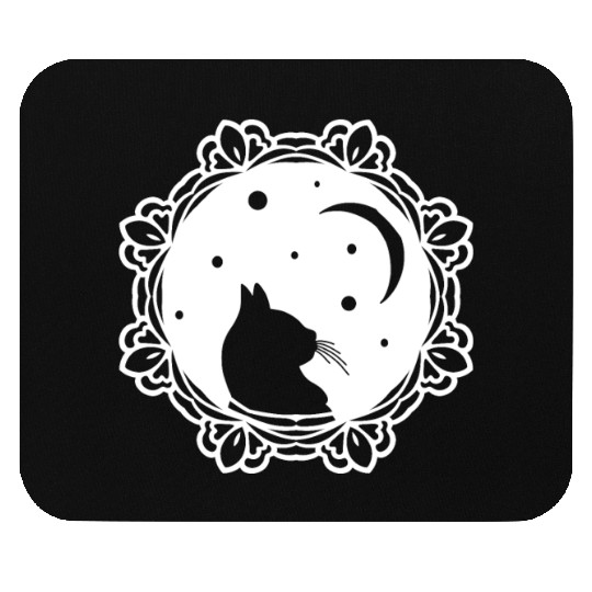 Cat Moon Mouse Pads