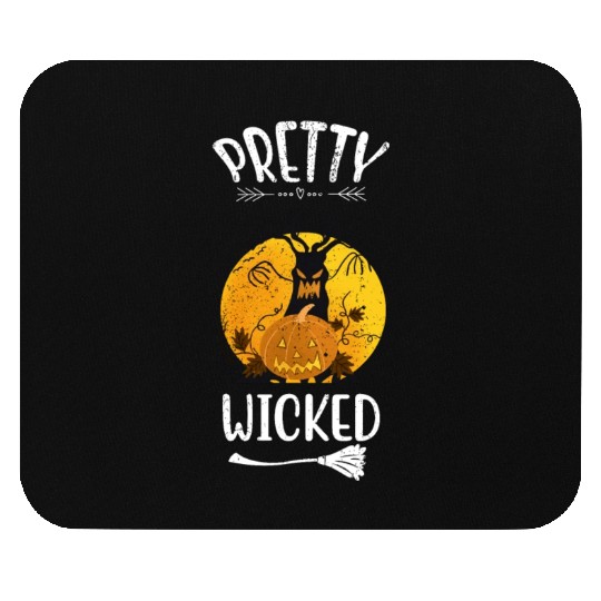 Pretty Wicked Funny Halloween Mouse Pads