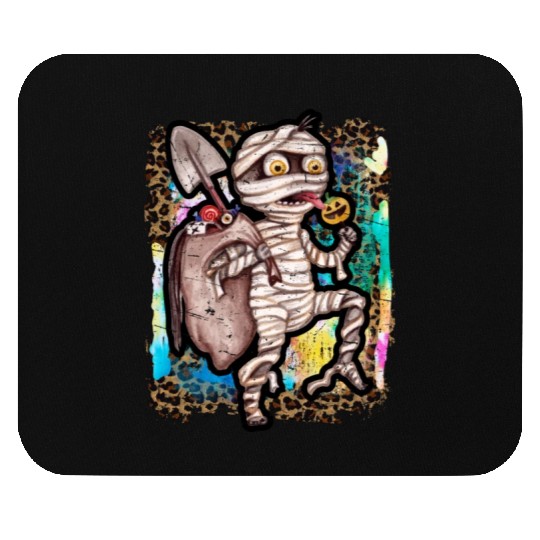 Halloween Zombie Mummy Tie Dye Mouse Pads