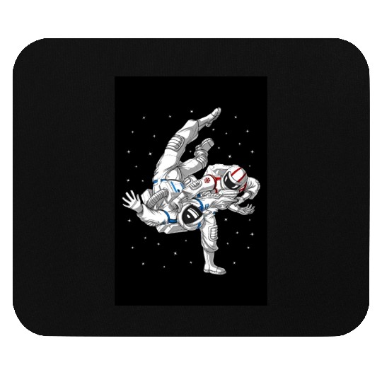 Astronauts Jiu-Jitsu Wrestling Mouse Pads