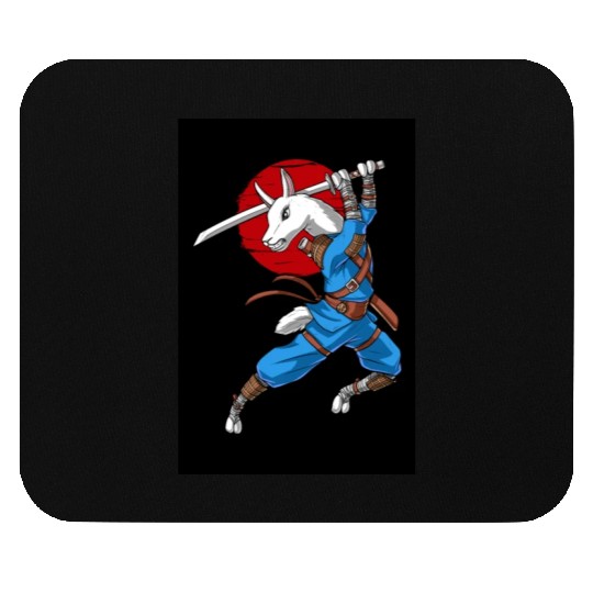 Llama Ninja Samurai Mouse Pads