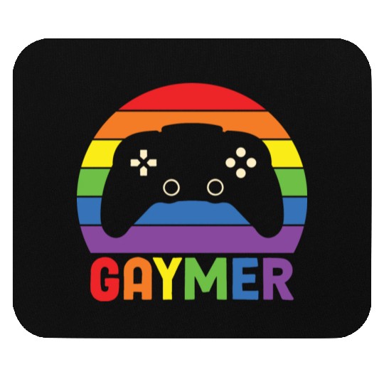 LBGT Flag Gay Pride Human Gaymer Gamer Mouse Pads