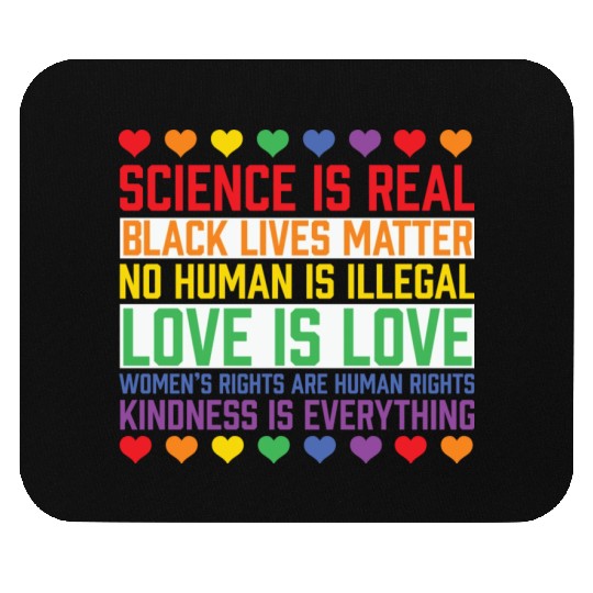 LBGT Flag Gay Pride Human Science is Real Mouse Pads