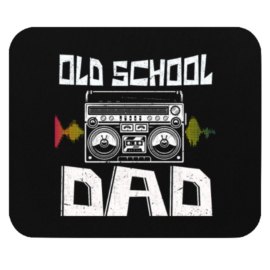 Old School Dad Hip Hop Music Lover Mouse Pads