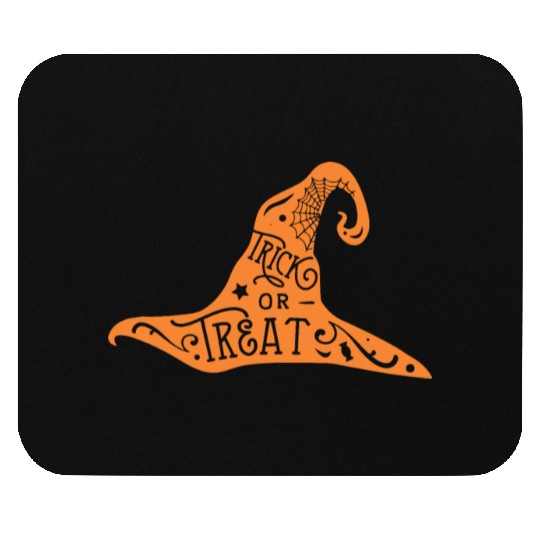 Witch Hat Trick Or Treat Halloween Holiday Mouse Pads