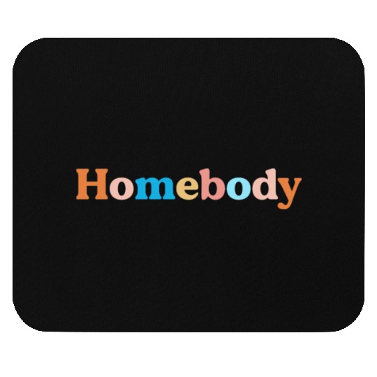 Retro Homebody Rather Be Inside Vintage Introvert Mouse Pads