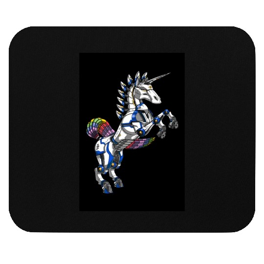 Unicorn Robot Mouse Pads