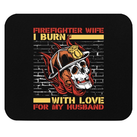 Firefighter Fireman Thin Red Line Mouse Pads
