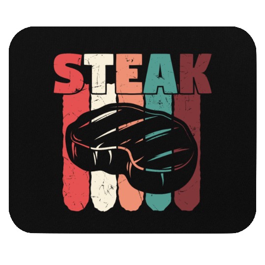 Steak Vintage Distressed Colors Mouse Pads