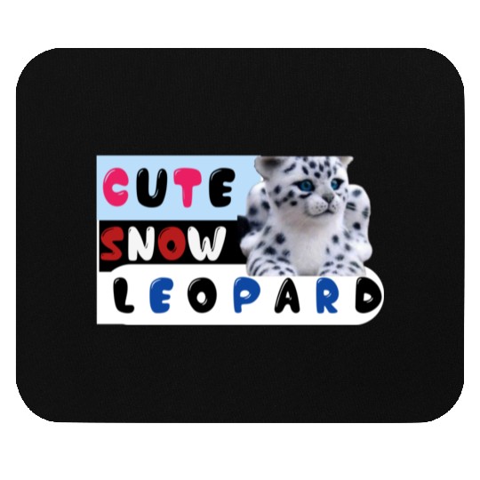 Cute Snow leopard |big cats Mouse Pads