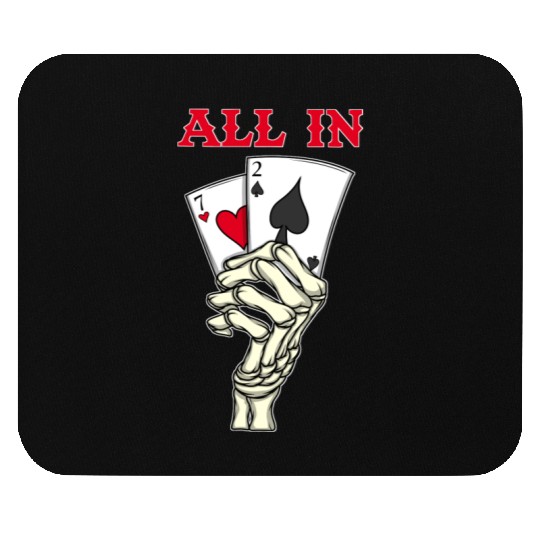 Poker Player Poker Cards 7 2 Skeleton Hand Poker Mouse Pads