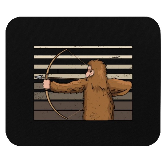 Traditional Archery Bigfoot Archer Arrow Bow Mouse Pads