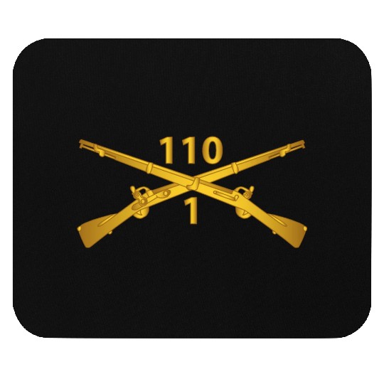 Army 1st Battalion 110th Infantry Regiment Inf Bra Mouse Pads
