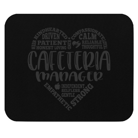 Cafeteria manager, lunch lady, worker Mouse Pads