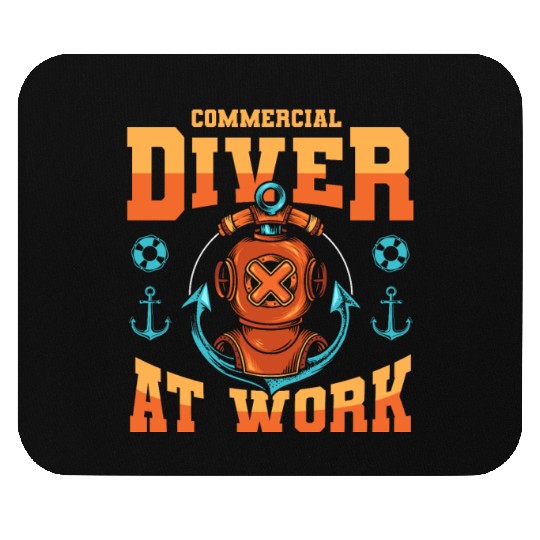 Scuba Diving Diver Mouse Pads