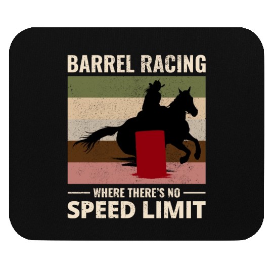 Barrel Racer Rodeo Racing Horse Riding Race Funny Mouse Pads