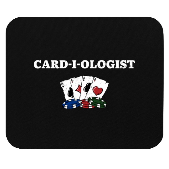 CARD I OLOGIST Funny Poker Humor Poker Player Mouse Pads