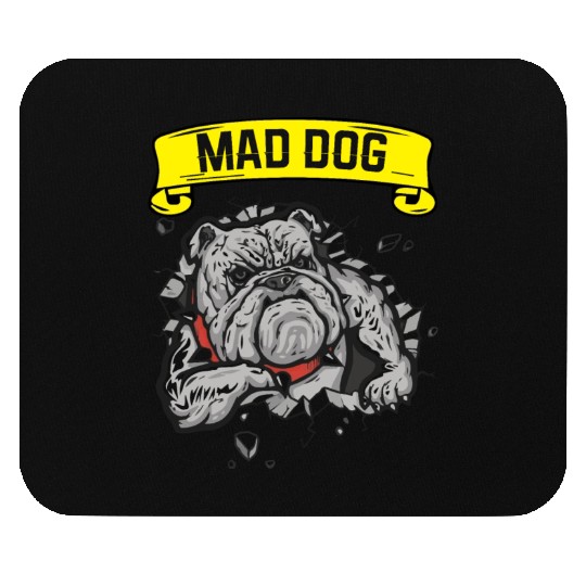 Mad dog pitbill lover Mouse Pads