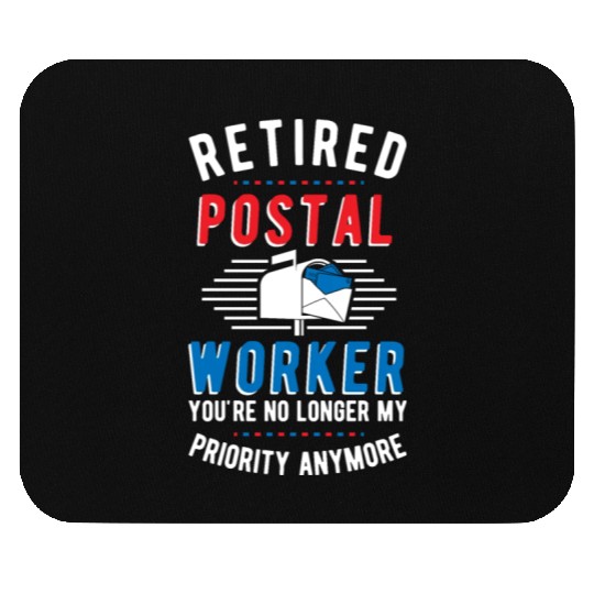 Retired Postal Worker Retirement Mailman Postman Mouse Pads