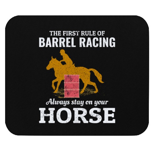 Barrel Racer Rodeo Racing Horse Riding Race Funny Mouse Pads