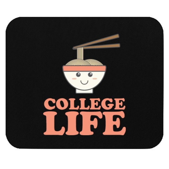 Funny College Life Cute Ramen Noodle Gift Mouse Pads