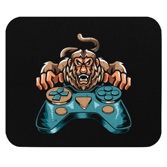 Gamer Proboscis Monkey Ape Wildlife Zookeeper Mouse Pads