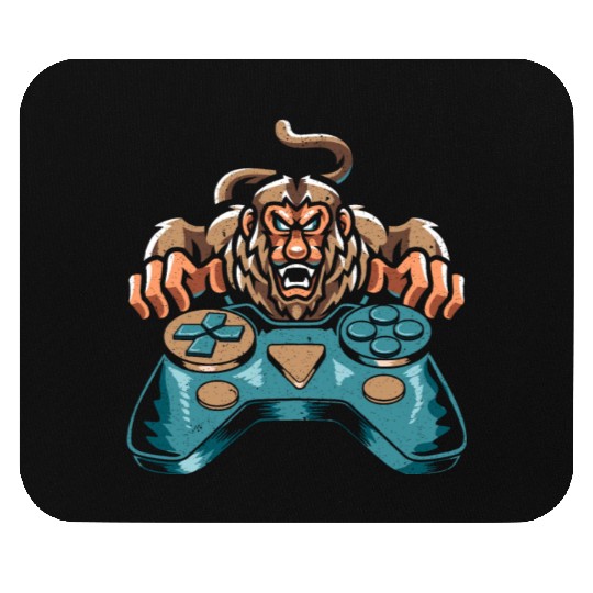 Gamer Proboscis Monkey Ape Wildlife Zookeeper Mouse Pads