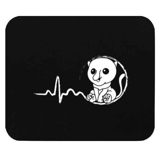 Proboscis Monkey Heartbeat Ape Wildlife Zookeeper Mouse Pads