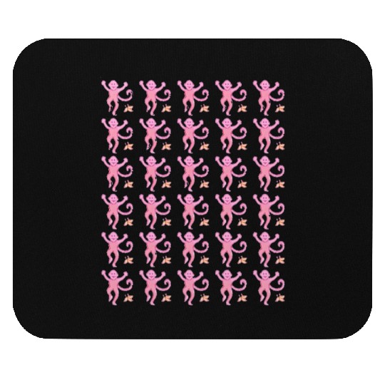 Preppy Monkey Mouse Pads