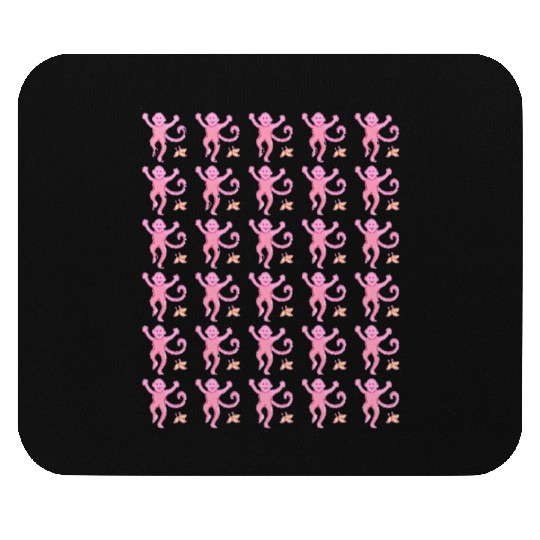 Preppy Monkey Mouse Pads