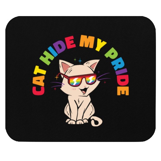 Cat Hide my Pride LGBT Cats and Women Mouse Pads