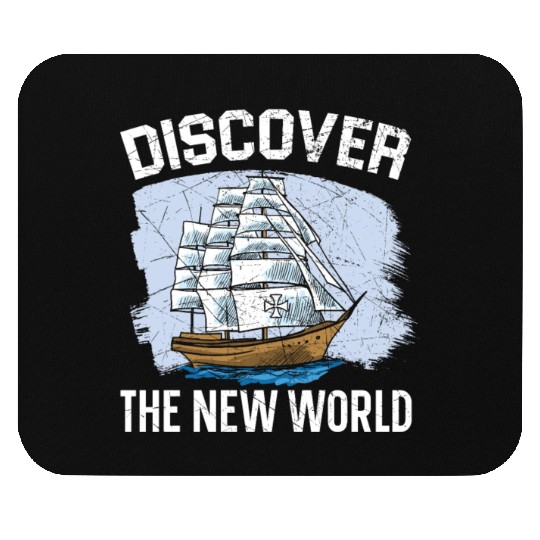 Discover The New World Columbus Day Navigator Mouse Pads