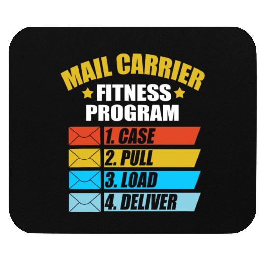 Mail Carrier Fitness Program Funny Postal Worker Mouse Pads
