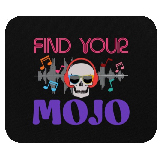 Find Your Mojo Colorful Violet Pink Retro Font Mouse Pads