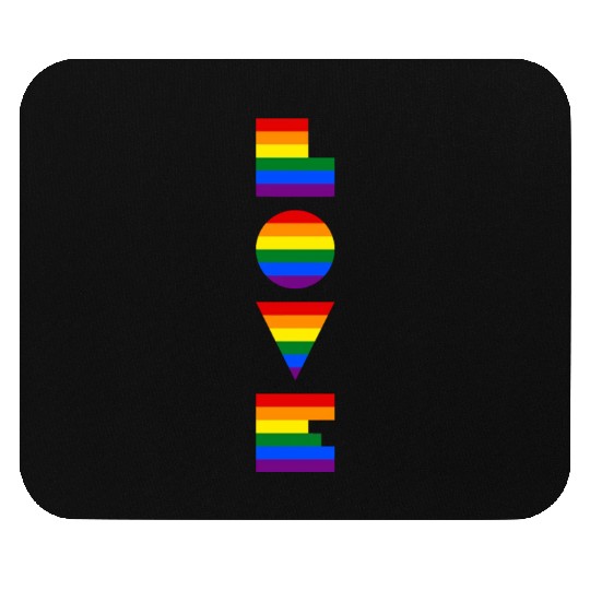 Lgbtq Gay Pride Month Rainbow Love Is Love Mouse Pads