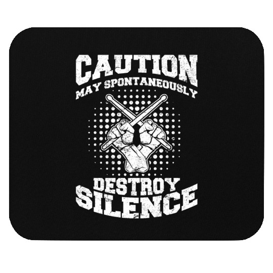 Caution May Spontaneously Destroy Silence Funny Dr Mouse Pads