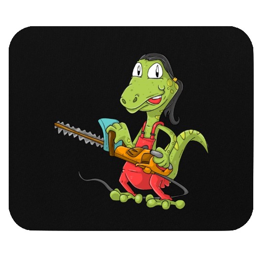 Lizard Gardener Mouse Pads