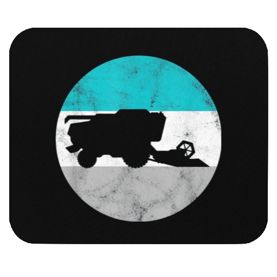 Farming Combine Harvester Mouse Pads