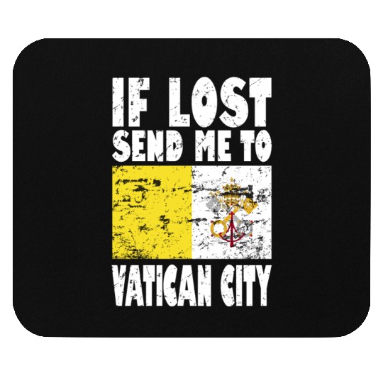 Vatican City Flag Saying Mouse Pads