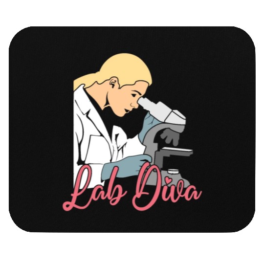 Lab Diva Chemist Laboratory Technician Science Mouse Pads