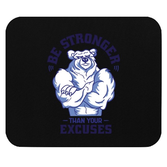 Muscle Bear Mouse Pads