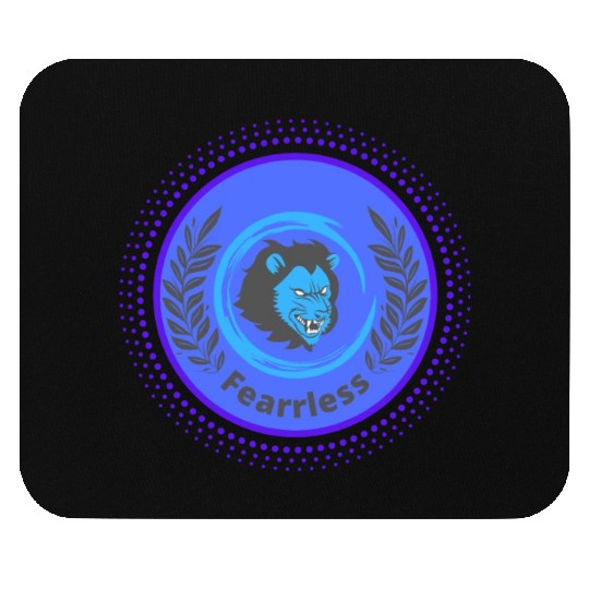 Fearless Lion Mouse Pads