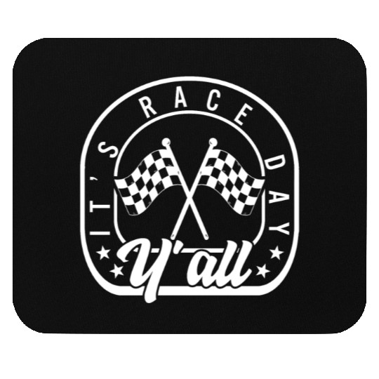 It's Race Day Y'all Mouse Pads, Race Day Checkered