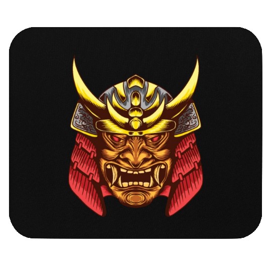 Anime Samurai Legendary Mask Mouse Pads