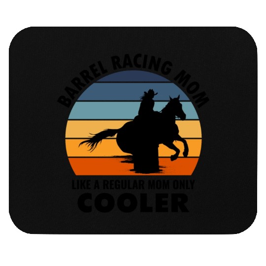 Barrel Racer Racing Horse Mom Mothers day Vintage Mouse Pads