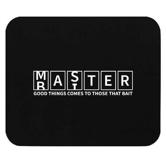 Master Baiter Funny Double Meaning Fishing Design Mouse Pads